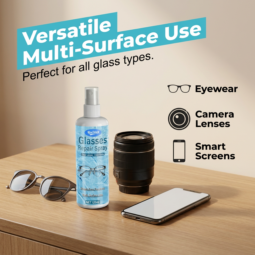 Spray réparateur de rayures pour lentilles professionnelles
